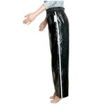 Anthropologie MAEVE x  Faux Patent Leather Sporty Wide Leg Pants, Black, XS Photo 7