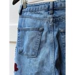 Topshop moto skinny W26 L30 Low Rise Red Yellow floral Embroidered Jeans Cotton Photo 9