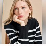 La Ligne Jill Striped Cotton Sweater Sz XS Black Photo 1