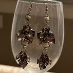 Black beaded earrings. Photo 4