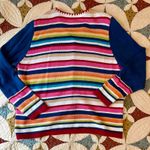 American Vintage Unique vintage 90s maximalist multi-coloured striped embroidery grandma cardigan Photo 5