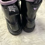 Dr. Martens  1460Y Heart Boots – Youth Size 7 Women’s 6 Black & Purlle Leather Photo 4