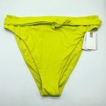 Good American  10 Ways To Wear Bikini Bottom Hi Waist Stretch Neon Yellow 6 US 3X Photo 0