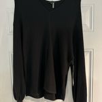 1. State  Women's Size S‎ Rich Black Pullover Ballon Sleeve Pullover Sweater, NWT Photo 4