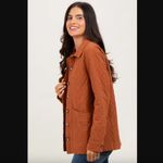 Pinkblush  Forte Rust Quilted Button Jacket S NWT Photo 2