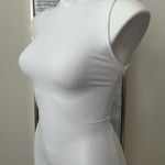 ZARA  Women’s White Cutout Back Bodycon Dress Size S Photo 2
