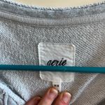 Aerie Grey Oversized Crewneck Sweatshirt Photo 2