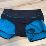 Fayettechill  Turquoise & Black Lined Athletic Shorts Photo 10