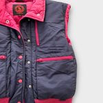 Vintage Mountain Goat by White Stag Down Ski Vest Pink & Navy Women’s Medium Photo 2