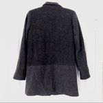 Nautica  Grey Herringbone Wool Blend Zip Up Winter Coat Photo 1