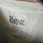 Bratz T Shirt Womens Gray XS Extra Small Raw Hem Crop Top Doll Graphic Tee Solid Photo 8