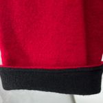 Chico's Chico’s 2 M 12 red black cape jacket 100% wool winter business casual Holiday Photo 9