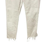 3x1 W4 Shelter Slim Jeans Raw Edge Split Hem Button Fly White Denim Size 29 Photo 5