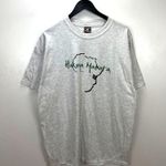 Hanes Vintage Hakuna Matata Kenya T-Shirt Beefy Large Gray Africa Map Unisex Fit Photo 0