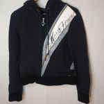 Mecca Femme M Y2K Black White Logo Velour Jogging Suit Hoodie Size M Photo 0