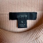 J.Crew  Ruffle Neck Merino Wool Blend Sweater Pink Mockneck Feminine Chic S Photo 1