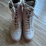 JustFab  Gray Combat Boots Chunky Lug Sole Lace-Up Women’s 6.5 Ember Gorpcore‎ Photo 3