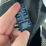 Jones Wear Studio women’s black tan striped stretch shoulder pad button blazer Size L Photo 4