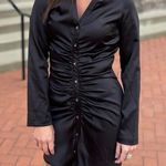 ZARA Satin Button Down Dress Photo 0