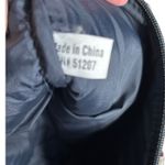 None Quilted Cotton Mini Tote Bag Black Red Medallion Print Zip Top Carryall Boho Photo 8