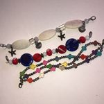 Colorful Beaded Interchangeable Watch Band Clip On Set Red Photo 5