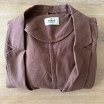 Marine layer Flora Hemp Blazer Brown Photo 3