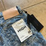 Rag and Bone  Blue Floral Denim Shorts Photo 7