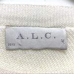 ALC Frank A.L.C. Italian Yarn Split Back Linen-Blend Long Sleeve Sweater Top Casual Size S Photo 4