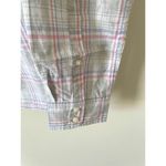 UNTUCKit Cotton Plaid Long Sleeve Button Down Blouse Top Pink Blue Size 12 NEW Photo 6