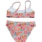 Unworn Pink Blue Orange Green Floral Print Swim Bikini Size S Multiple Photo 1