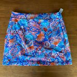 Talbots NWT size large coral blue red mini skirt skort beach Photo 0