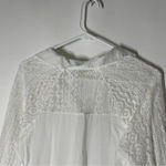 Anthropologie  Holding Horses White Lace Button Front Shirt Size XS Photo 10