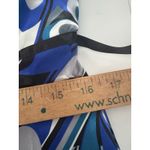 Vintage B Wear Y2K Satin Cami Babydoll Tank Top Fairy L Blue Black Swirl Empire Size L Photo 11