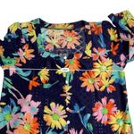 Greige Eyelet Summer Fun 3/4 Sleeve Pullover Top Size M Blue Size M Photo 2