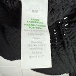 Aerie Cable Car Quarter Zip Sweater Chunky Knit Black W1674 Sz M Photo 6