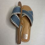 DV Dolce Vita Juneau Denim Criss Cross Slides Sandals Women's Size 9.5 Blue Photo 5