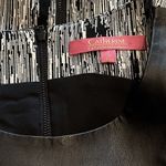 Catherine Malandrino  Peplum Jacquard Faux Leather Accent Sleeveless Top Zipper 8 Photo 7