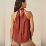 Anthropologie Elegant Rust/copper Halter Top Photo 1