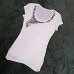 Studio Y Cap sleeves Tunic Bronze Beaded  sz. M Photo 3