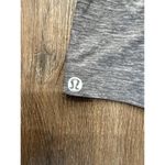 Lululemon Activewear Tank Top Womens 6 Built in Sports Bra Cross Strap Gray Photo 2