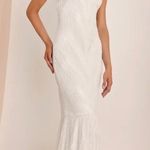 Lulus White Beaded Dress Photo 0