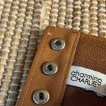 Charming Charlie Tan Woven Stretch Belt Size S/M Photo 8