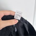 Free The Label • Monaco Pants black linen wide leg pleated ankle cropped Size M Photo 5