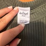 destined Forest Green Ribbed Tank Top Photo 1