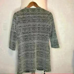 Chico's  Travelers Evening Exquisite Metallic Spark Long Fly-Away‎ Jacket … Photo 4