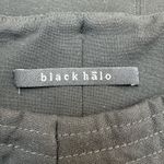 Black Halo  Classic Black Pencil Skirt Front Slit Side Zip Shabby Chic Size 4 Photo 5