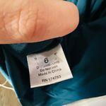 TOME Teal Bell Sleeve Tie Waist Keyhole Neckline Fit & Flare Midi Dress Size 6 Green Photo 13