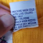 Vintage Romantic Expressions 90s Marigold Pointelle Cropped Tank Top Size Large Yellow Photo 6