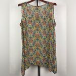 Daniel Rainn ‎ Navy Hearts Sleeveless Sheer Blouse Photo 4