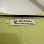 We The Free | FREE PEOPLE | Women's Lime Green V Neck Sleeveless Tank Top Photo 4
